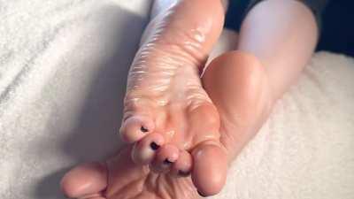 just wanted to share my cum covered soles