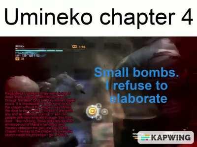 The real friends were the small bombs we made along the way (Chapter 4 spoils)