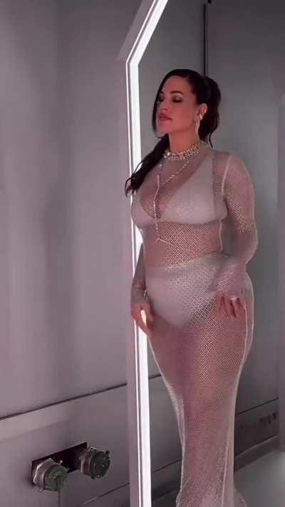 Ashley in a sparkling gown