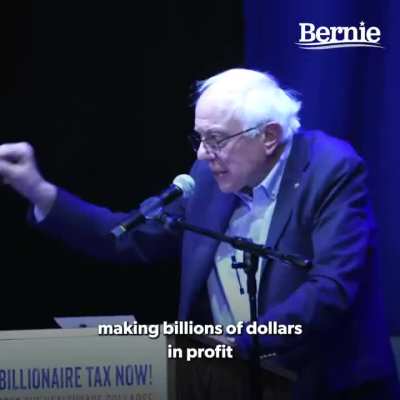 WATCH: Bernie Sanders calls out billionaires opposing Billionaire Tax. ”What I can tell the oligarchs is that the American people are sick and tired of their greed … Listen to the American people. Stop threatening the people of California. Start paying yo