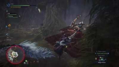 before watching the vid let me share a story, I was browsing youtube being bored and started to watch the gif with sound video and saw a clip from MHW of 2 bow user using dragon piercer at the same time seeing I was awesome and made me want to play it I g