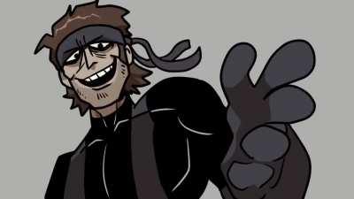 Snake gives raiden some advice by Spine_apple