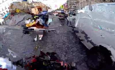 Motorcyclist chases after POS driver who fled from a Hit and Run