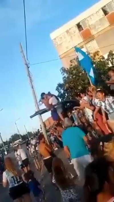 Chaos in celebrations of Argentina World Champion!