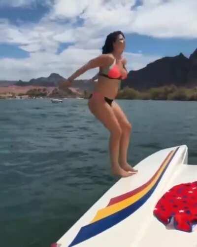 The way she falls with her hands up