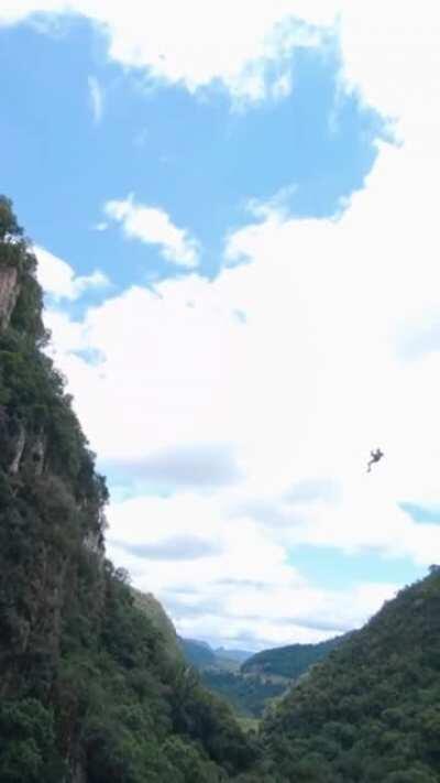 Insane bungee jumping