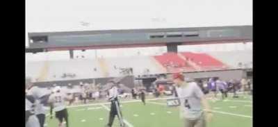 Playing Ball With Some NFL Players