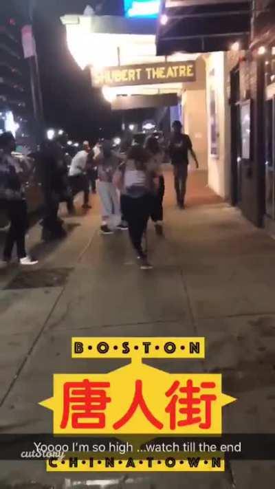 Crackhead takes on a 2v1 fight