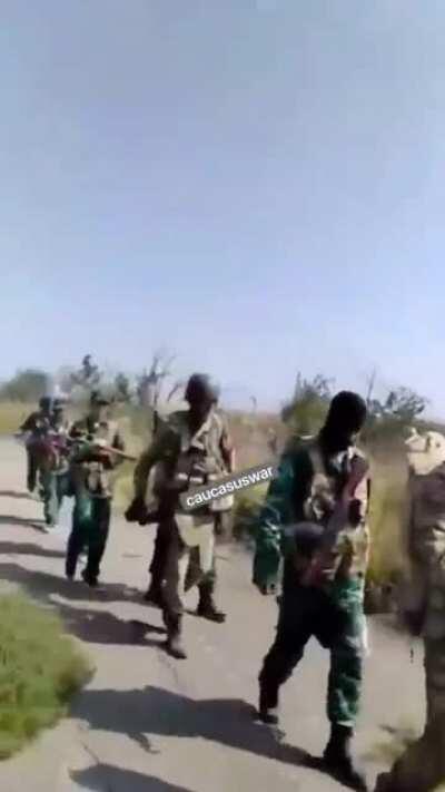 NSFW: Footage of an Azerbaijani T-72 tank and a whole unit getting blown. NSFW