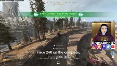 I found a sneaky way to escape the Quarry cliffs with a parachute jump