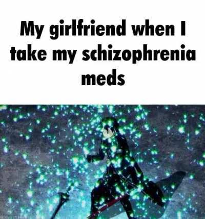Ahh yes the good ol' schizophrenia