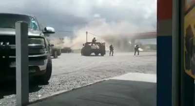 Ejército Mexicano forces engaging with the Cártel de Sinaloa, 2022, Durango