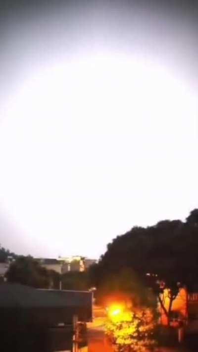 What would you do if you looked up and saw this happening to the moon?