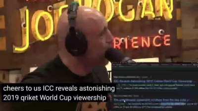 Joe Rogan reacts to India vs Pakistan cricket match viewership.