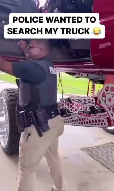 To get into a truck.