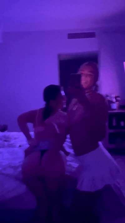 tied up and gooooing for hours