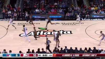 [Highlight] Clint Capela flashes the athleticism with a euro stepping transition bucket on Embiid, after an Embiid turnover