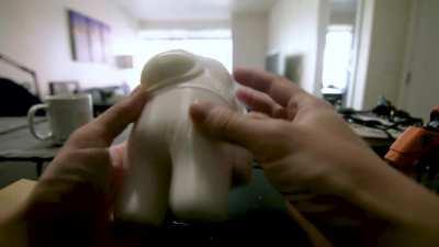 i made an among us crewmate cube XD