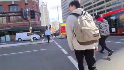 Sydney: Tram vs Firetruck