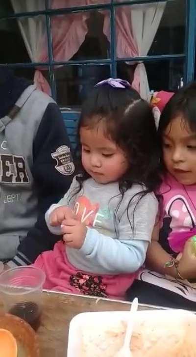 An aspiring magician performing a classic