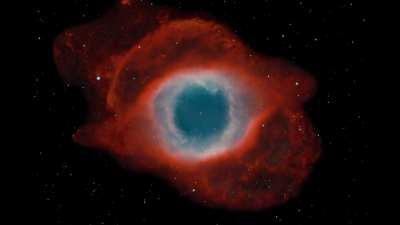 I rendered my image of the Helix nebula in accurate 3D