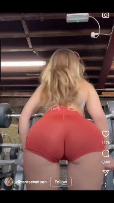 I wonder if she needs a spotter