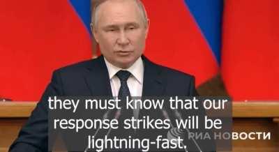Putin threatens 