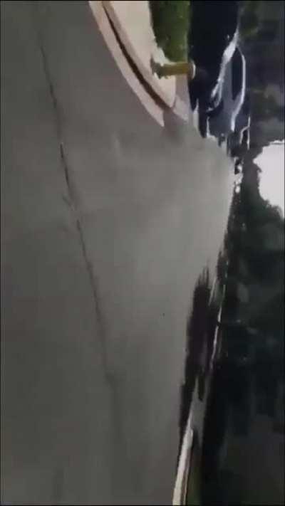 Not 100% about the story, I just found this in my camera roll but from what I remember he was a murder suspect and livestreamed this shootout.