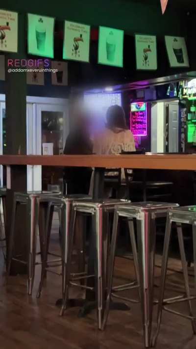 My husband's fantasy, another man's reality. Hubby didn't think I'd have the guts to hit on this random guy at the bar I thought was hot. I won the bet. And, within 30 mins, I had him on my couch, and his cock in my mouth