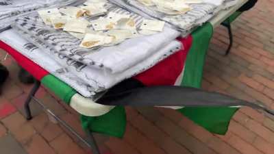 Karen harasses and calls police on man selling scarfs