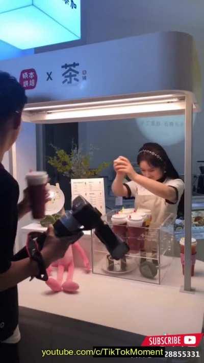 A naughty Milk tea girl