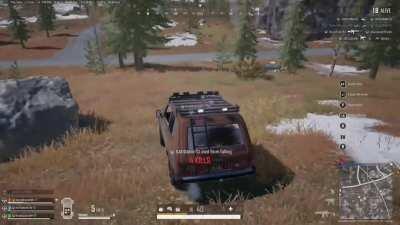 [PUBG] I love vehicle physics...