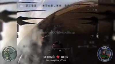 Ukrainian Leopard 2A4 tank destroyed by Russian FPV drones in Kurakhove district.