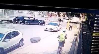 Bystander gets yeeted