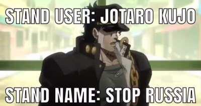 I think Jotaro wants to Stop Russia