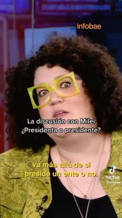 PresidenTE o presidenTA? Consultamos a la RAE? NO..mejor traigamos a una feminista?