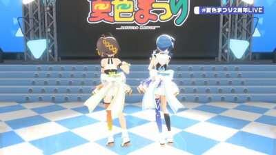 Matsuri & Suisei ribbon sway!