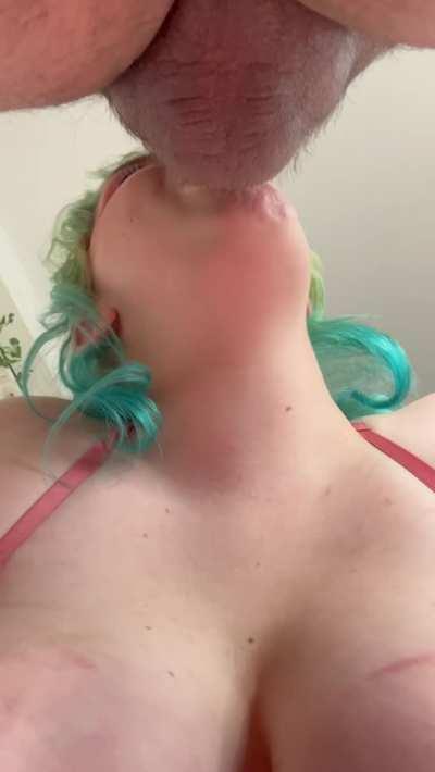 I love choking on cock