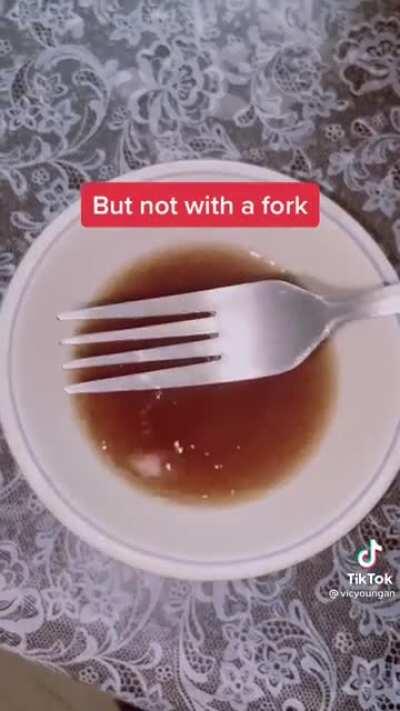 This also works with water