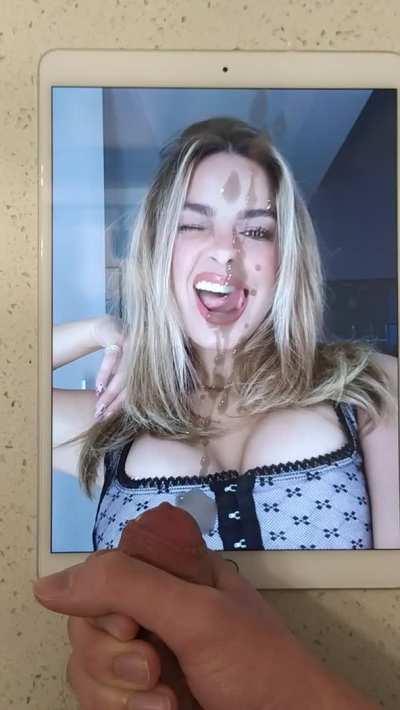 Addison Rae slutty face got me cumming (cum tribute)