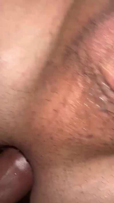 Nothing better than the feeling of his raw, uncut cock slipping inside of me. I feel like I'm his in this very moment. He whispers that I'm a good boy after he breeds me everytime. I'm addicted to him now. (20)