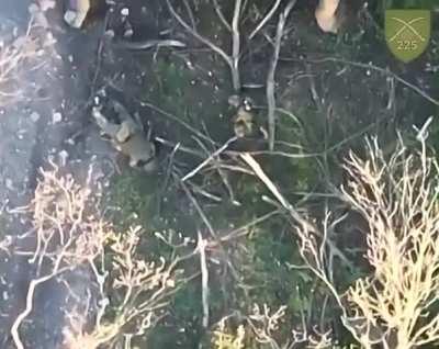 Russian soldier hits his comrade with backblast from a RPG-7