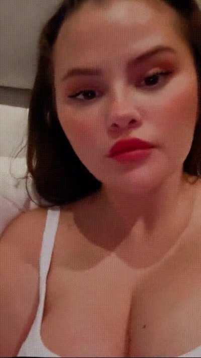 Selena Gomez in a tank top