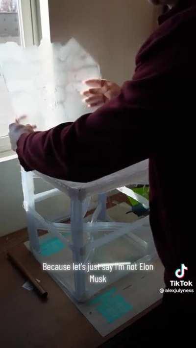 Hot glue chair