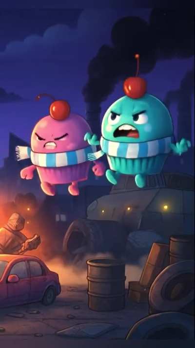 Cupcake World: Flying Angry Cupcakes