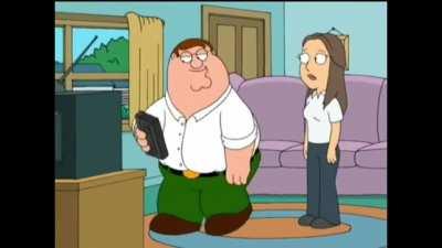 Peter Griffin watches the Ring