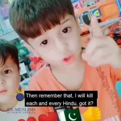 “I will kill all Hindus”: Pakistani kid displays bigotry in all glory over construction of temple in Islamabad. Watch video