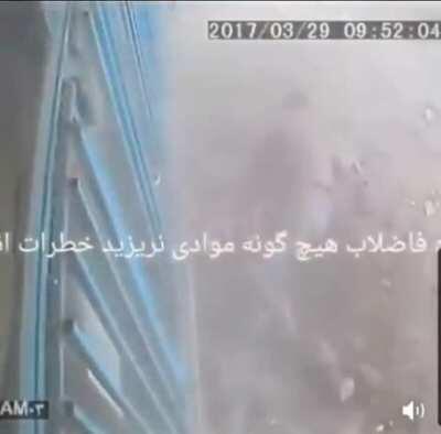 This guy made an quit smoking ad after throwing a lit cig in a gas hole