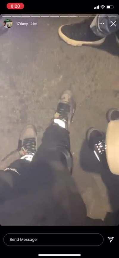 Duvy & JS Sav in the studio.