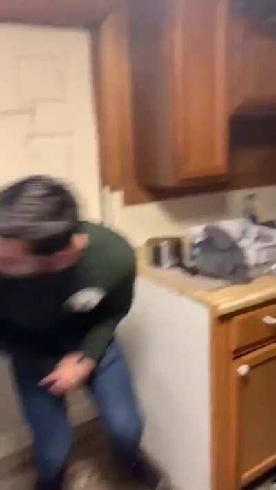 Keep trying to open this door, there must be a prize on the other slide.